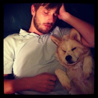 Brad and his dog oct 2012